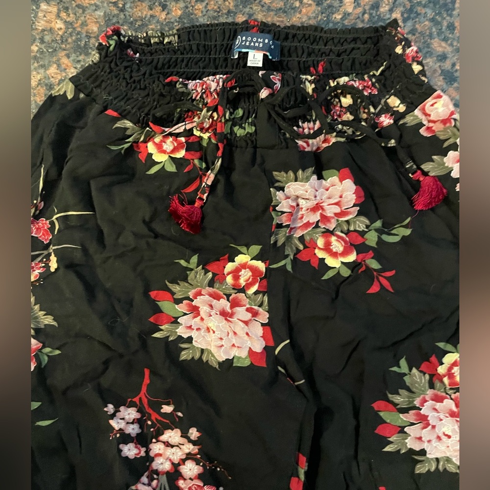 Boom boom jeans flowered pants